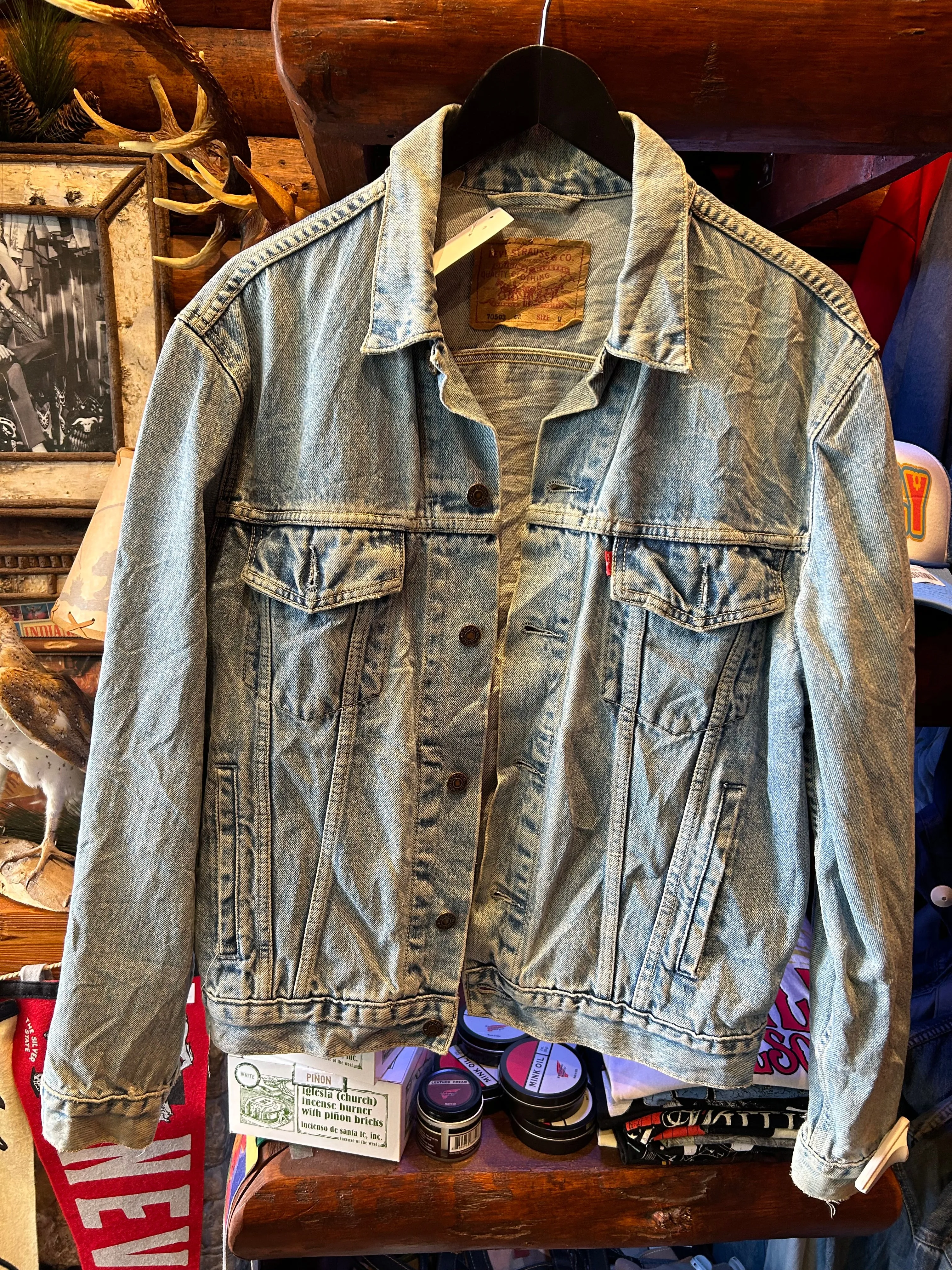 12. Vintage Levis Denim Jacket, Medium