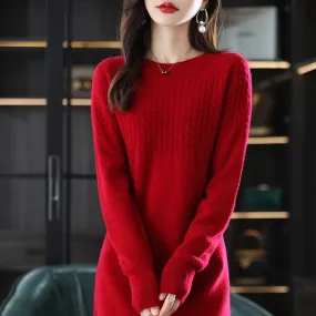 2022 Autumn And Winter New High end 100% Merino Wool Skirt Women's