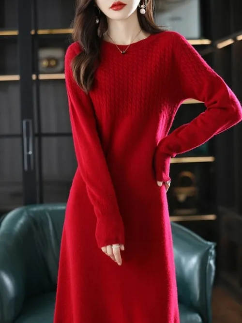 2022 Autumn And Winter New High end 100% Merino Wool Skirt Women's