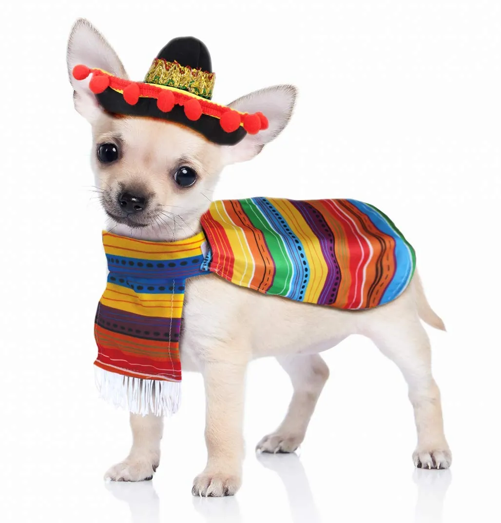 22in Fiesta Pet Costumes, 2 Pcs