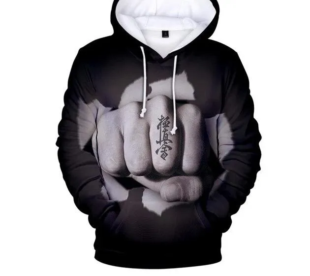3D Hooded kyokushin karaté hoodie