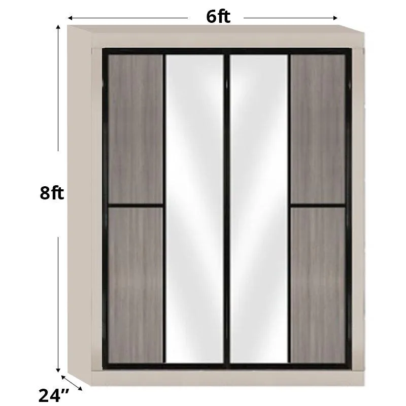 6ftx8ft Sliding Door Wardrobe D3(AG-S1)