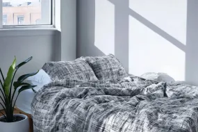 Abstract Line Drawing Print Duvet Set