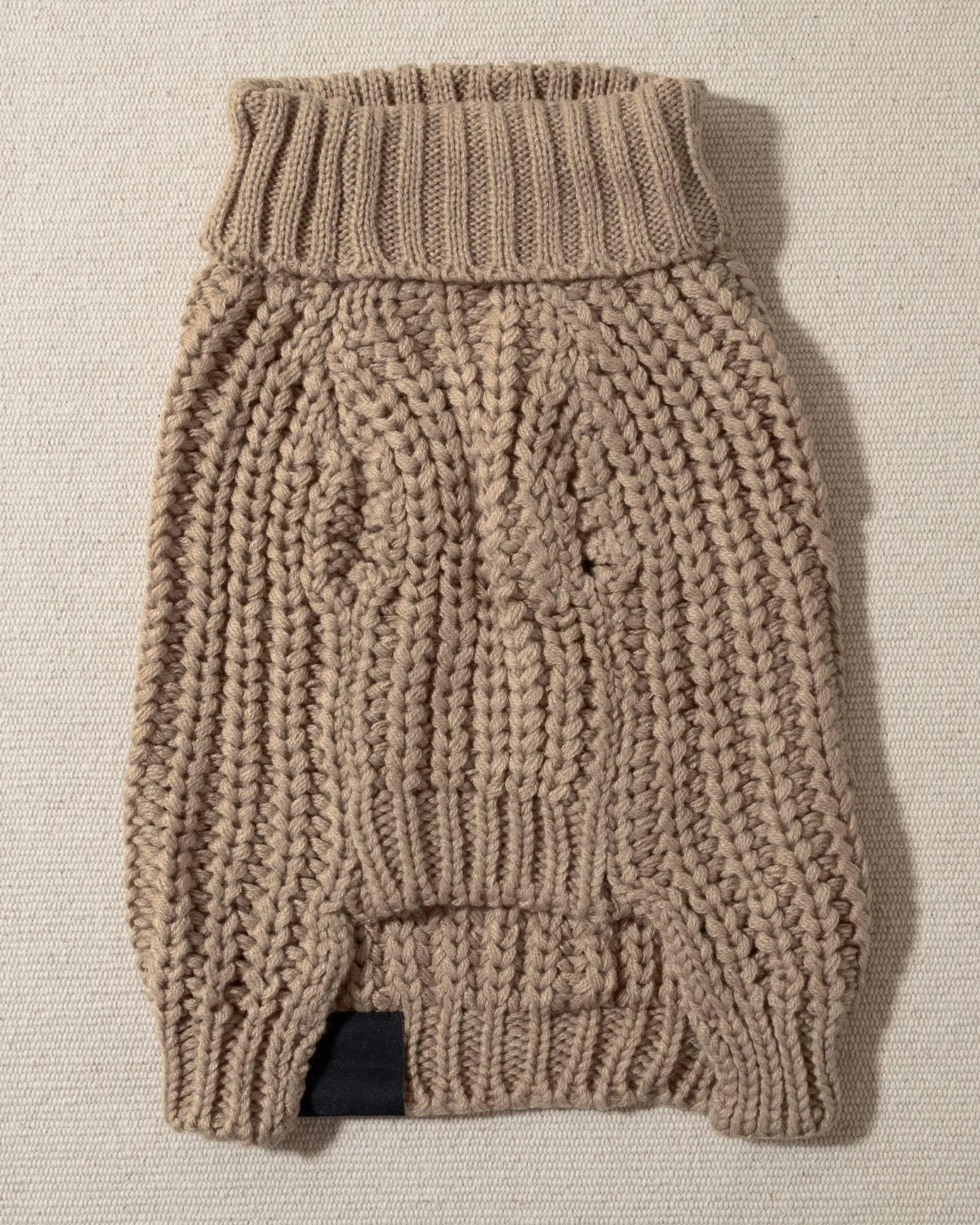 Adele Mocha Turtleneck Dog Sweater