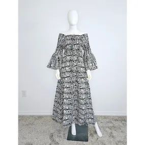 African Print Mother Dress / Girl Skirt Matching Set