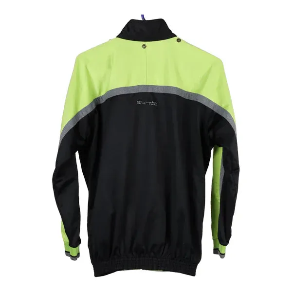 Age 13-14 Champion Spellout Track Jacket - Large Black Polyester