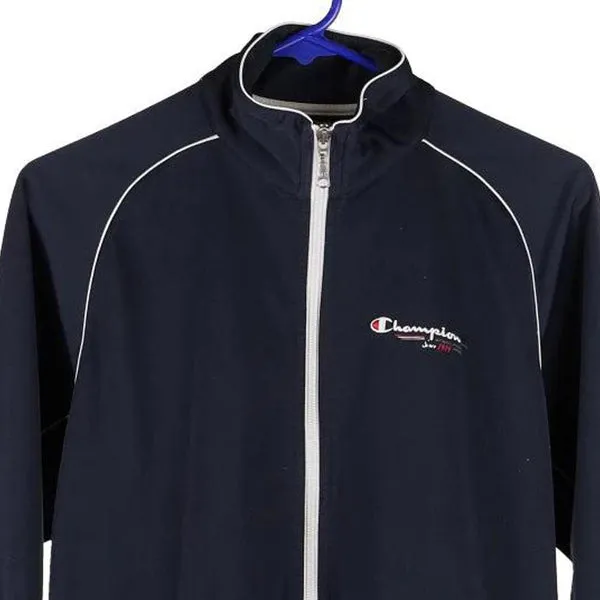 Age 13-14 Champion Track Jacket - XL Navy Polyester