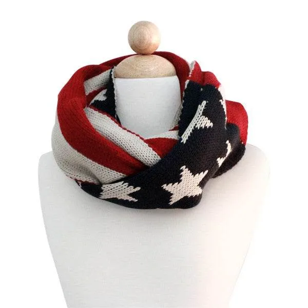 American Flag 4th of July Casual Scarf