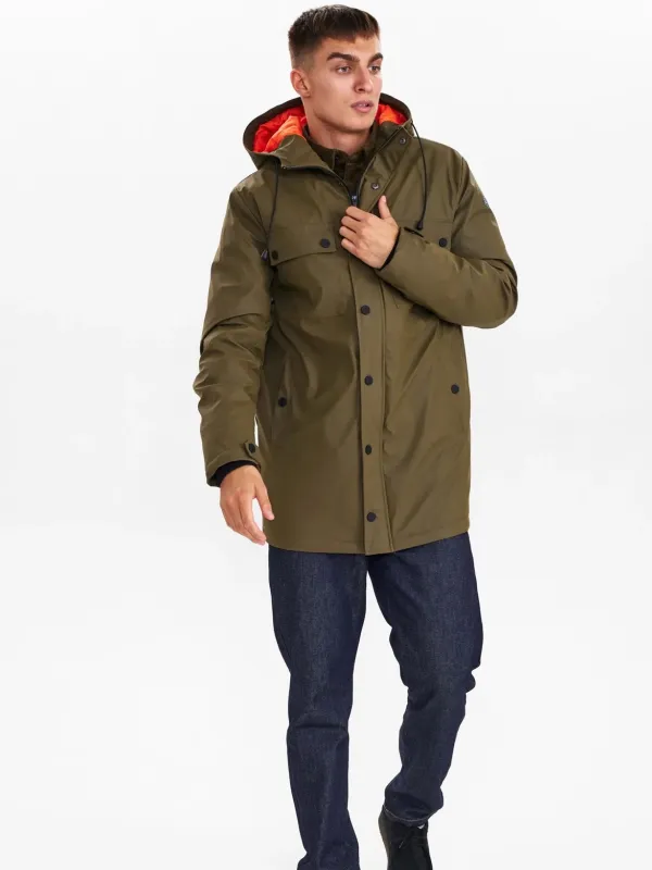 Anerkjendt Dark Olive Raincoat
