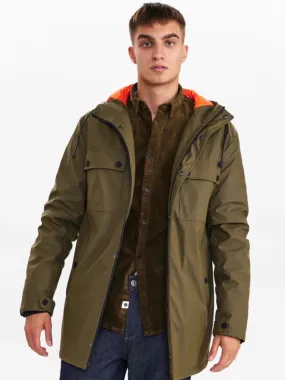 Anerkjendt Dark Olive Raincoat