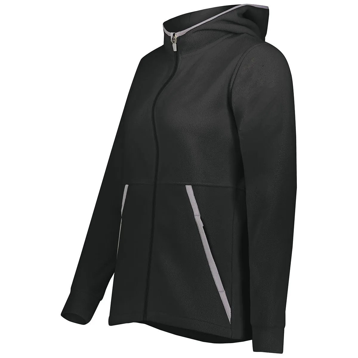 Augusta Sportswear Women's Black Chill Fleece 2.0 Full Zip Hoodie
