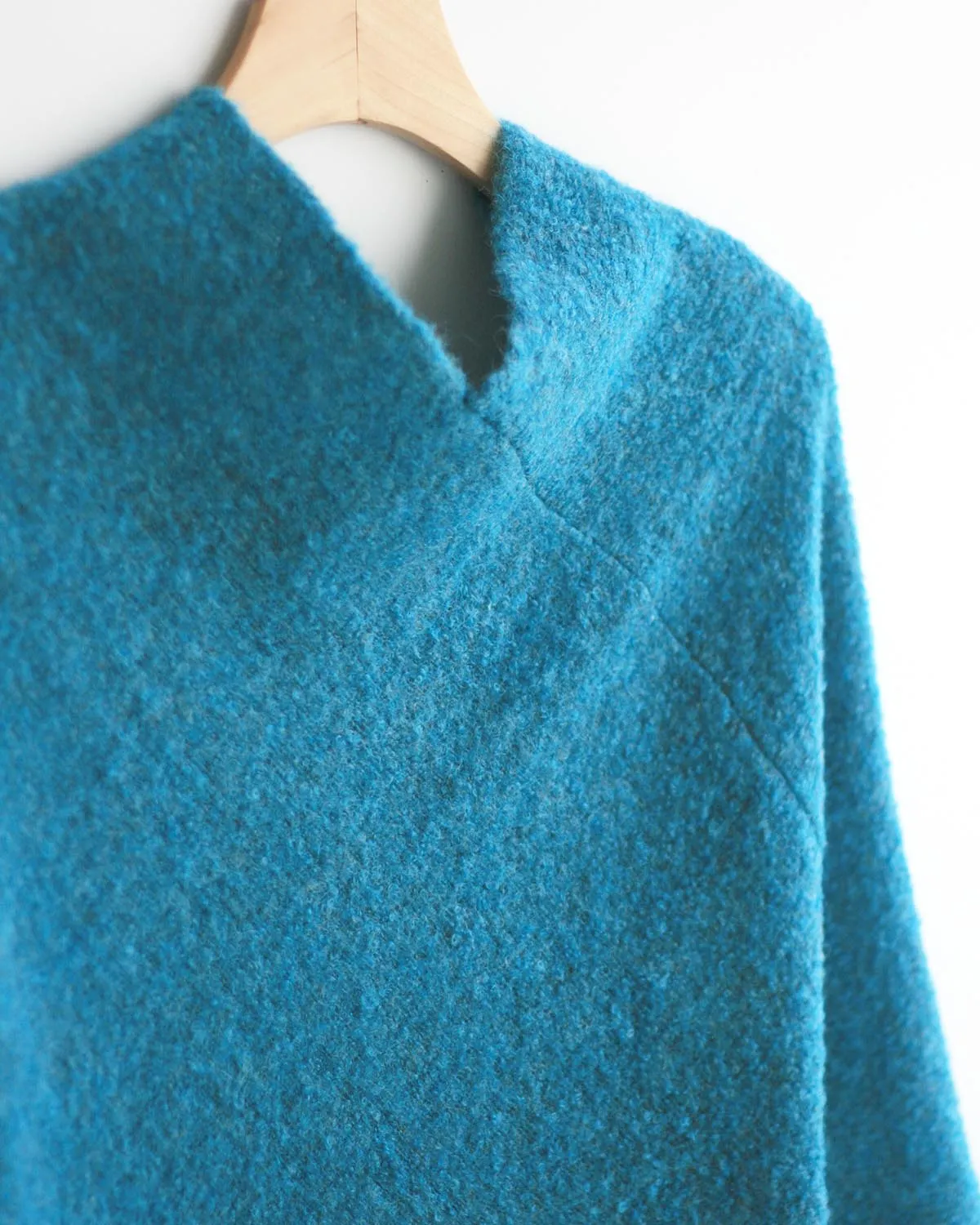 Baby Alpaca Bouclé Poncho