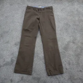 Banana Republic Womens City Chino Pant Mid Rise Pockets Dark Brown Size 8