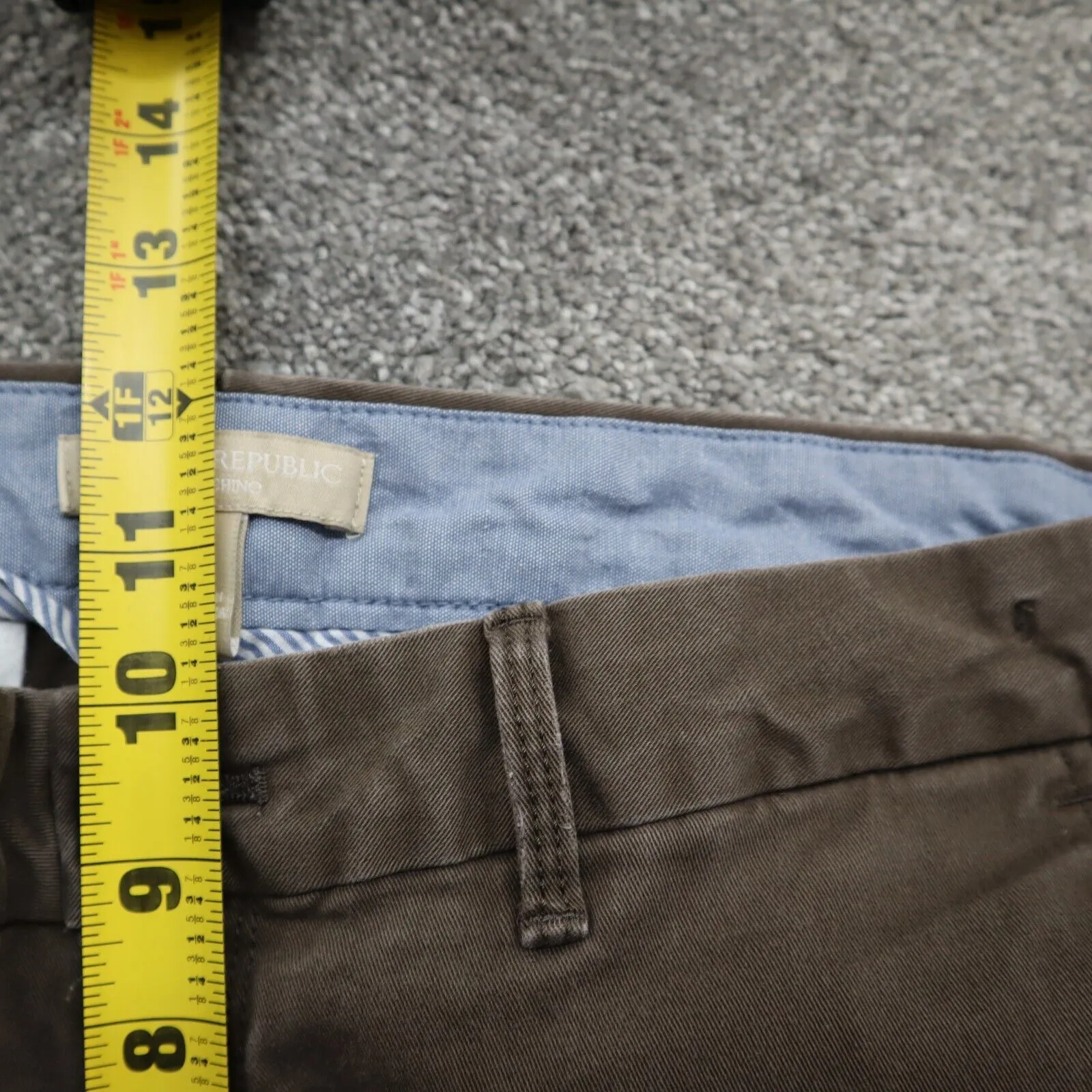 Banana Republic Womens City Chino Pant Mid Rise Pockets Dark Brown Size 8