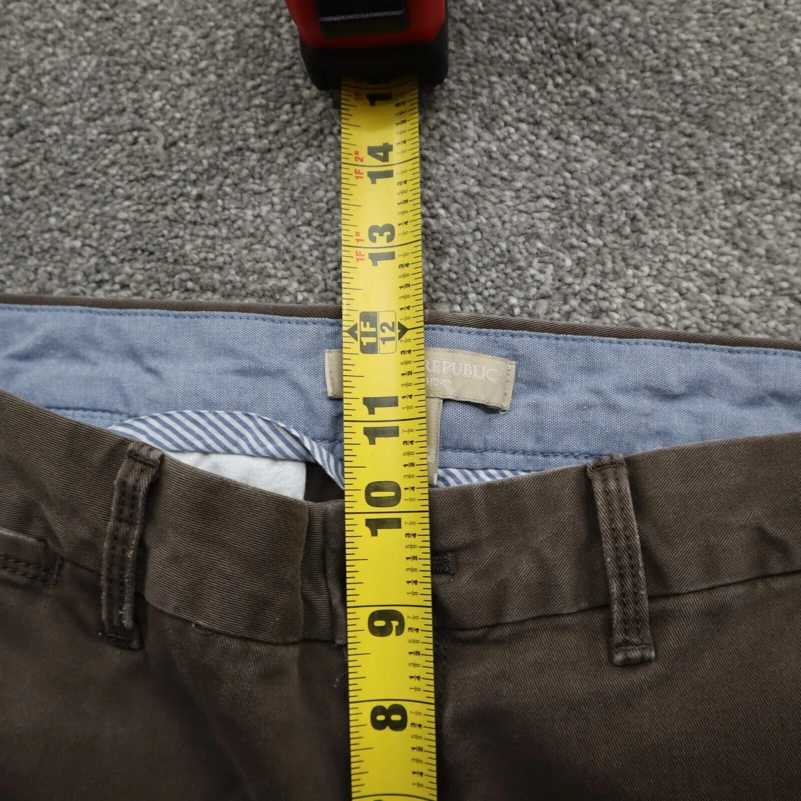 Banana Republic Womens City Chino Pant Mid Rise Pockets Dark Brown Size 8
