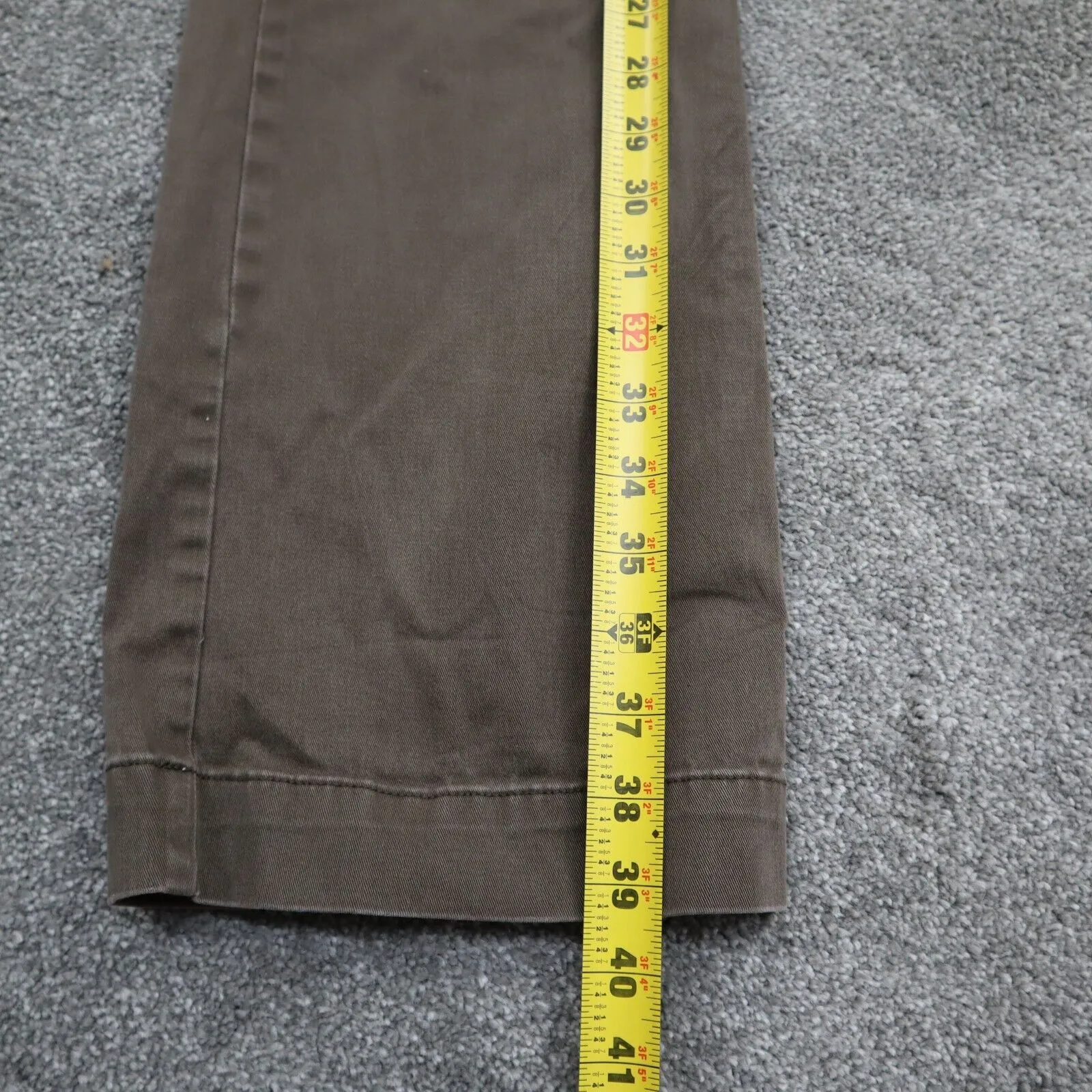 Banana Republic Womens City Chino Pant Mid Rise Pockets Dark Brown Size 8