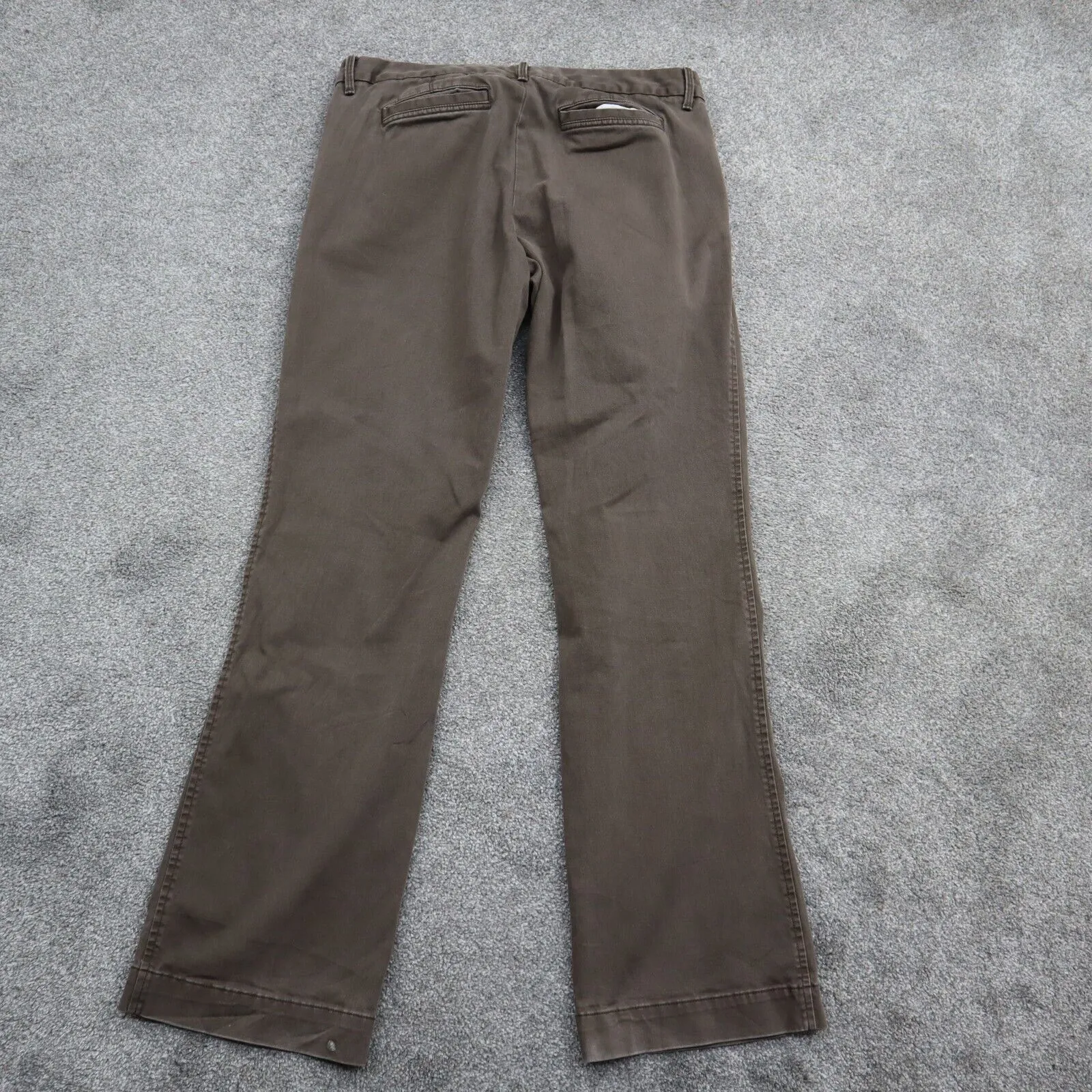 Banana Republic Womens City Chino Pant Mid Rise Pockets Dark Brown Size 8