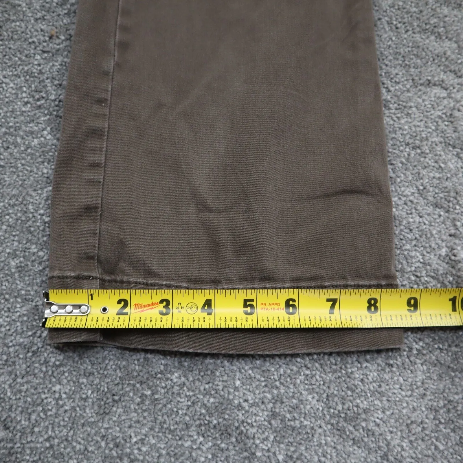 Banana Republic Womens City Chino Pant Mid Rise Pockets Dark Brown Size 8