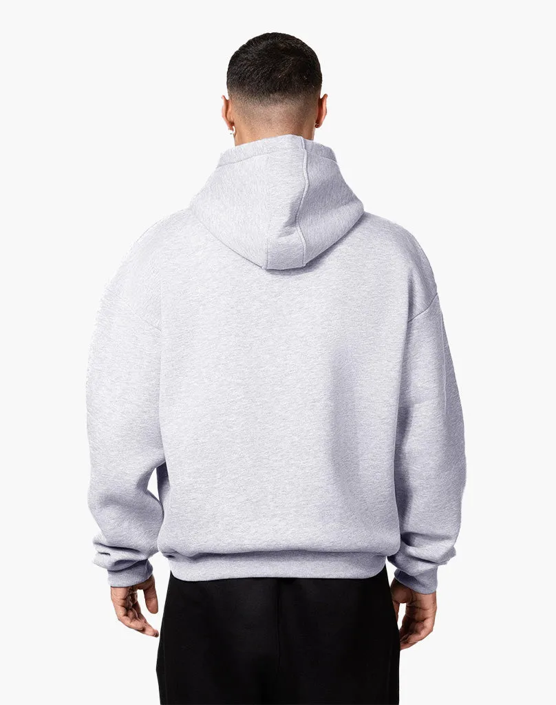 BASIC ZIP-HOODIE (GREY MELANGE)