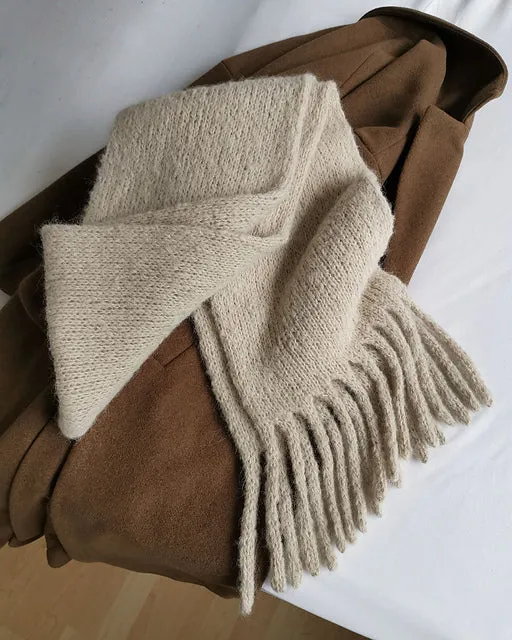 Berlin Scarf in Børstet Alpakka