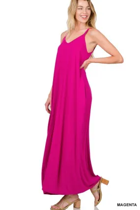 Berry Bliss Summer Maxi Dress