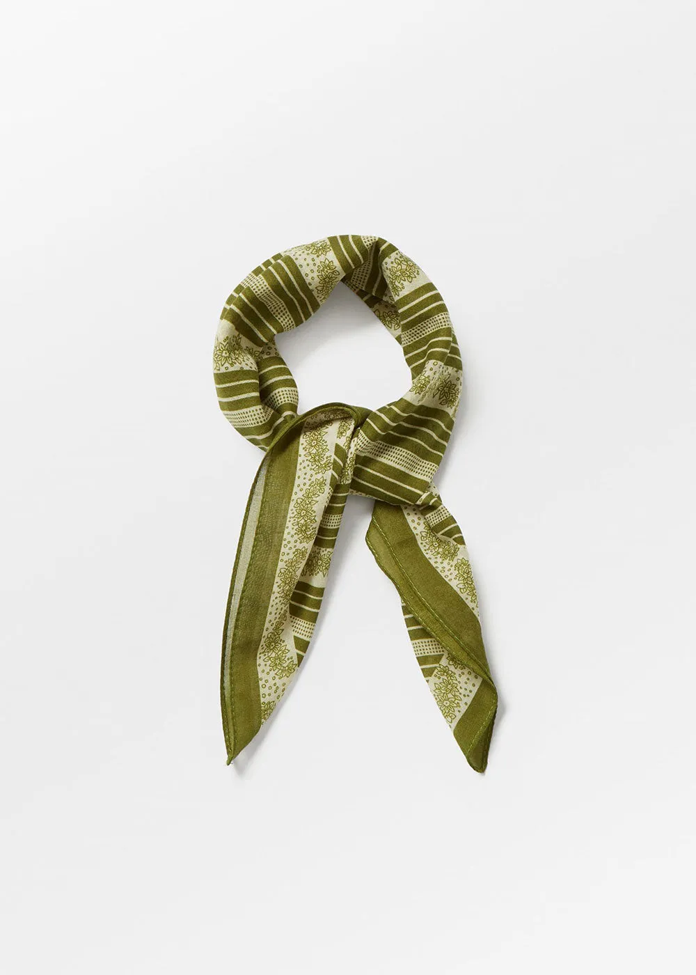 Billie Cotta Scarf - Sphagnum Green