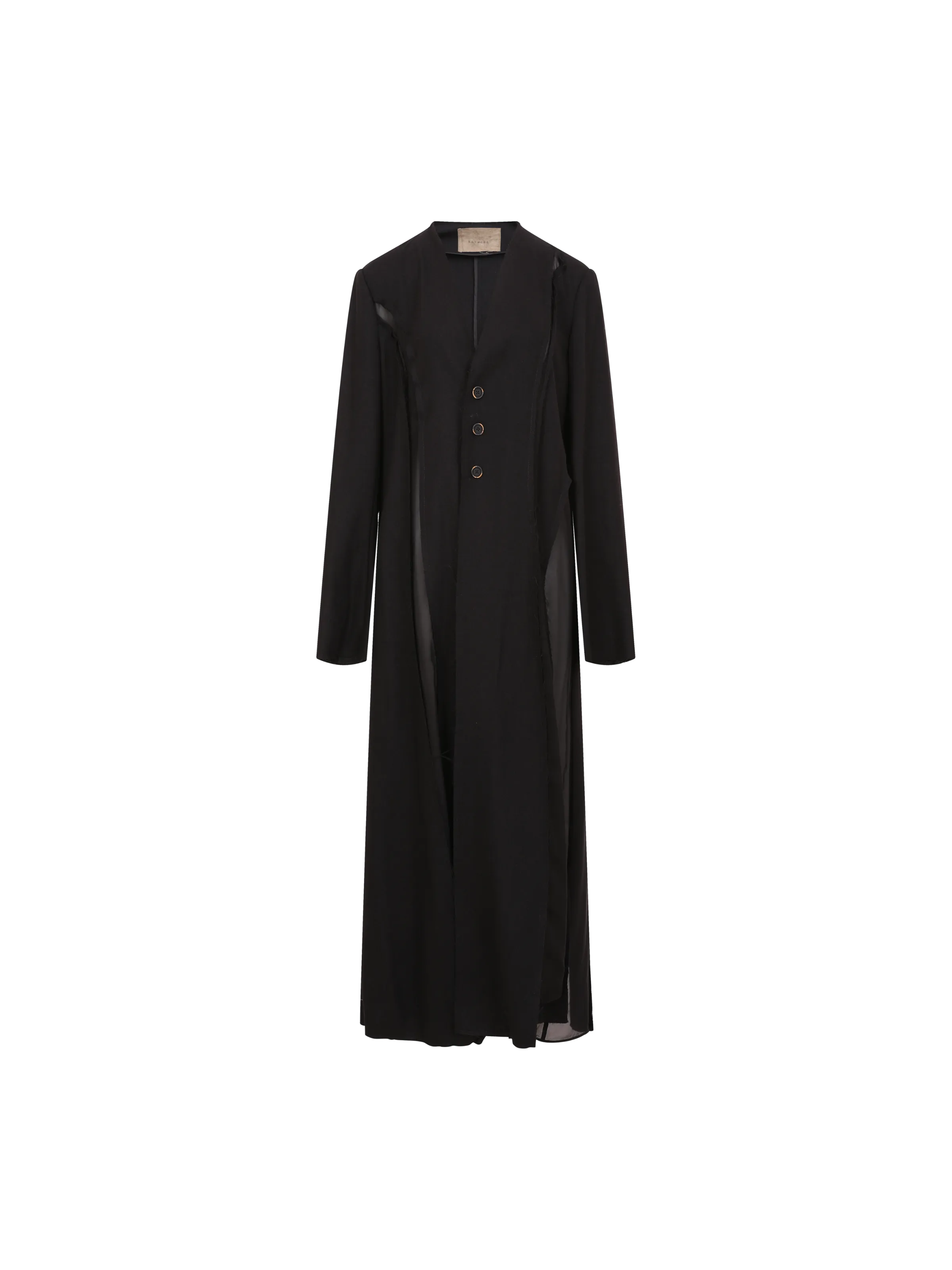 Black Long Silk Coat
