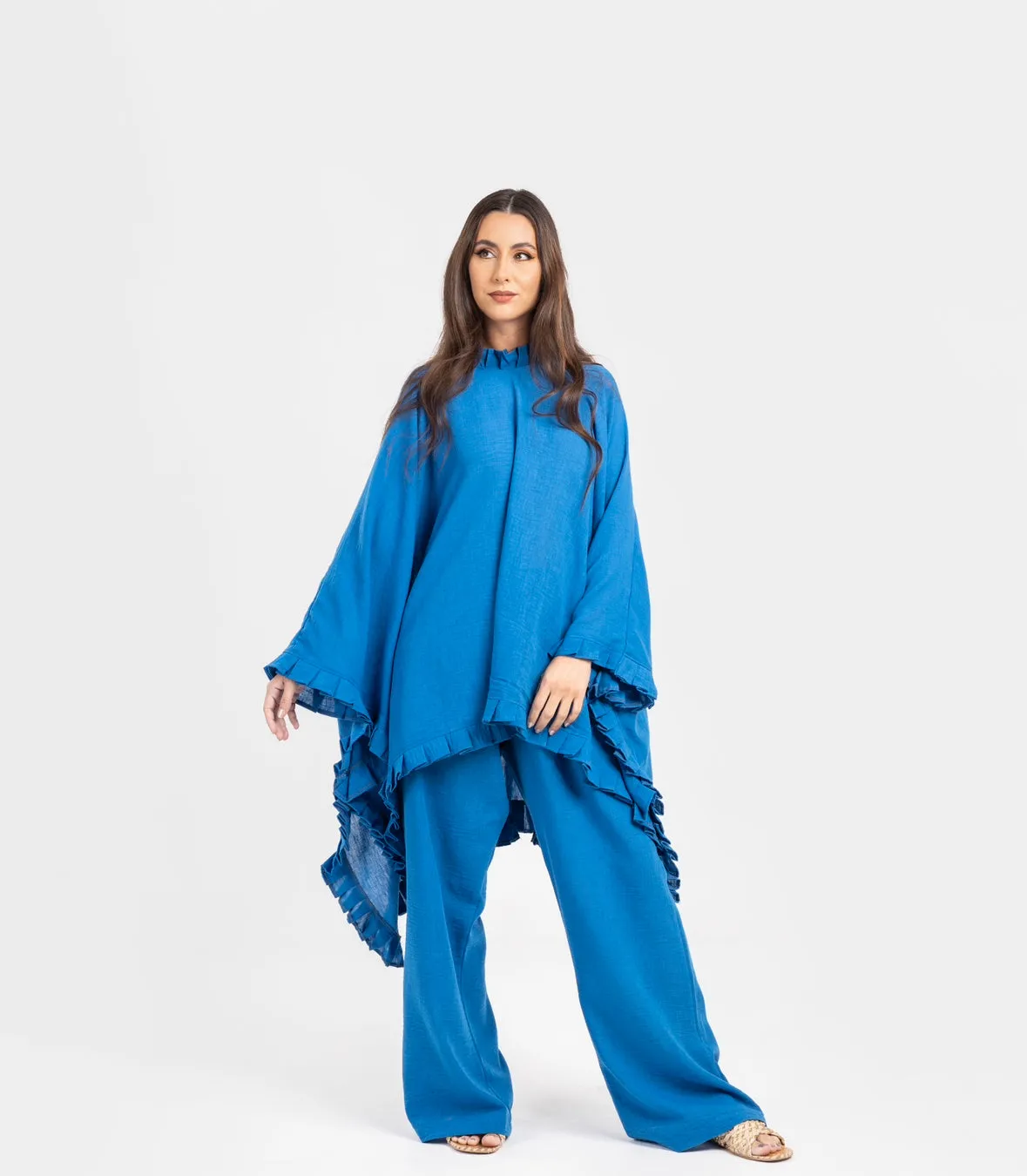 Blue Linen Set
