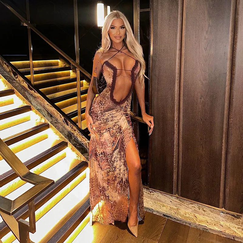 Bonnyshow Althea See-Through Mesh Maxi Dress