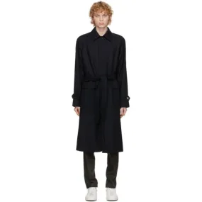 Boss Navy Belted Gibor Coat