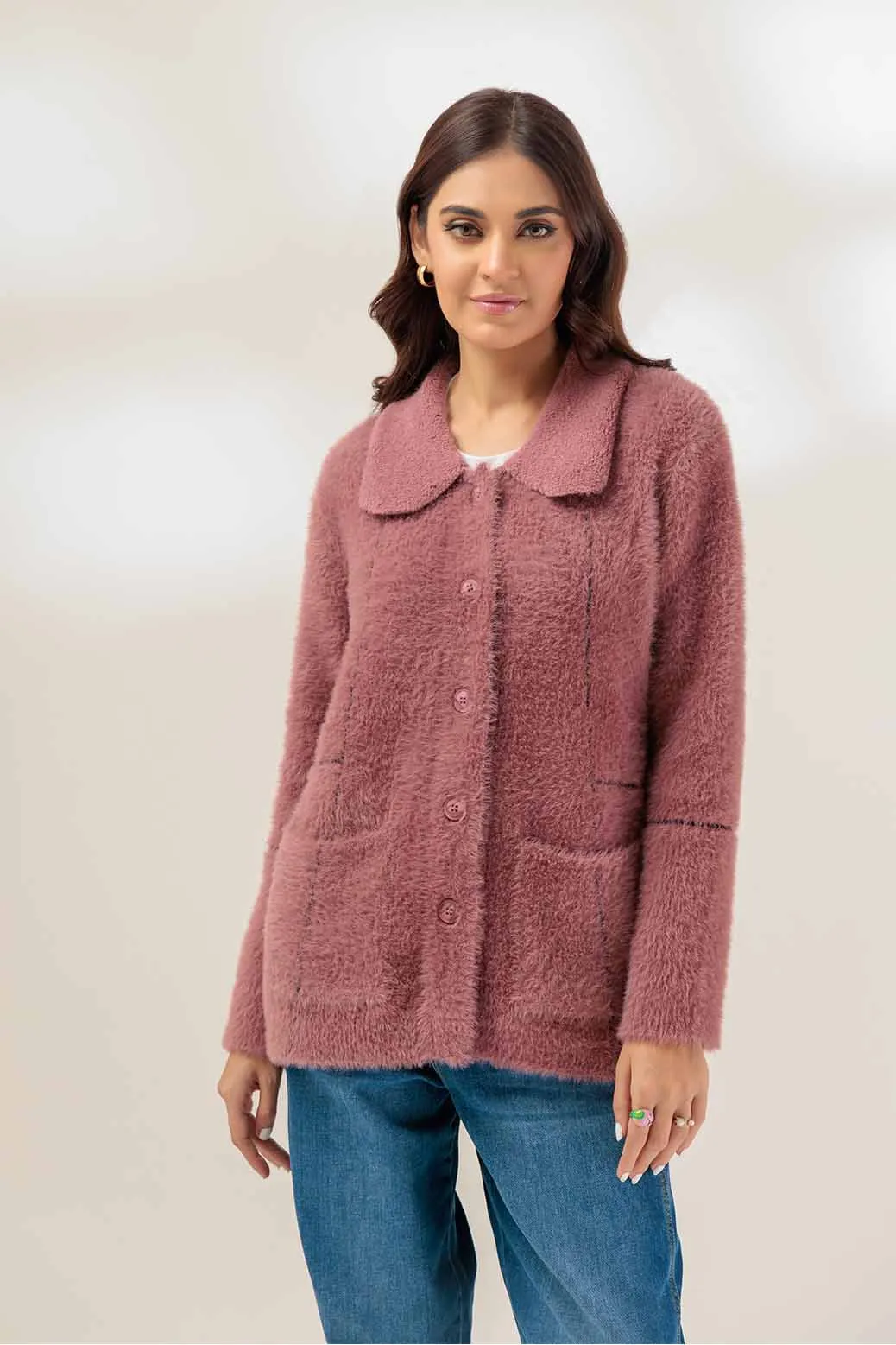 BRICK-WING COLLAR FULL SLEEVE-SWEATER (23W-034-65)