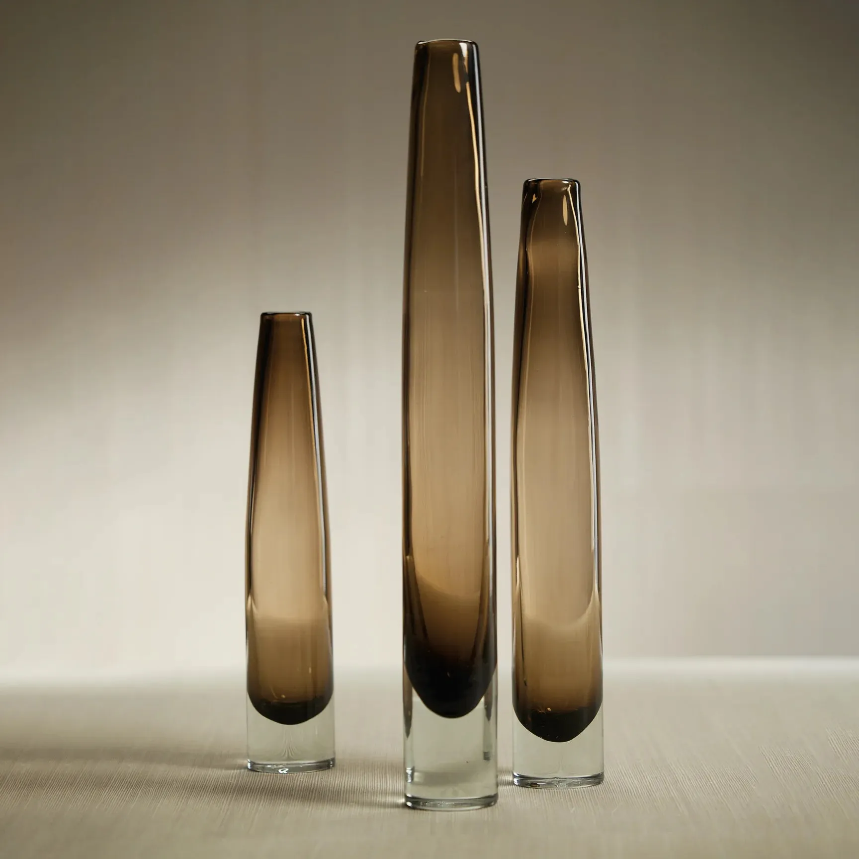 Brynn Slim Taupe Vase - Large
