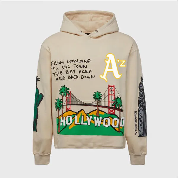 Cali to NYC Hoodie Cream
