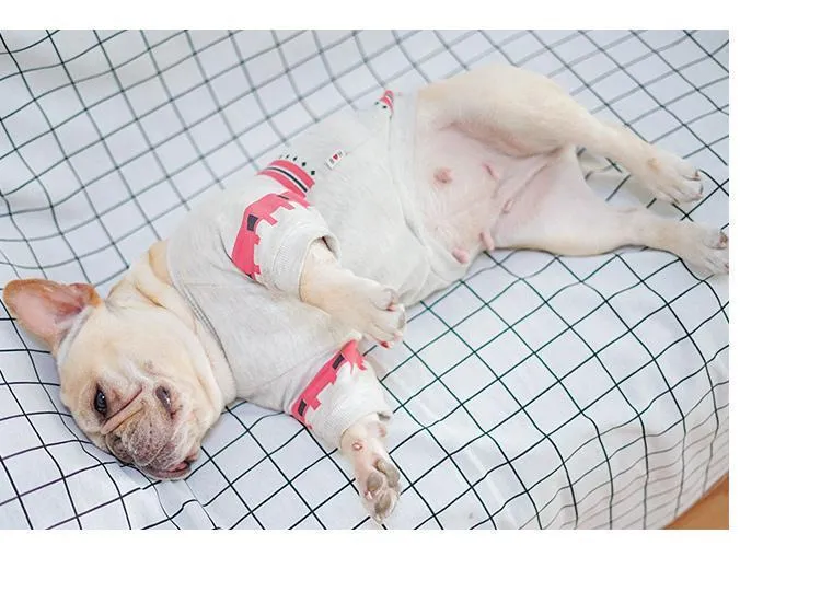 Canadian Maple Cotton Dress for French Bulldog (WS15)