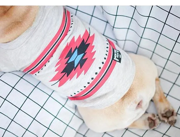 Canadian Maple Cotton Dress for French Bulldog (WS15)