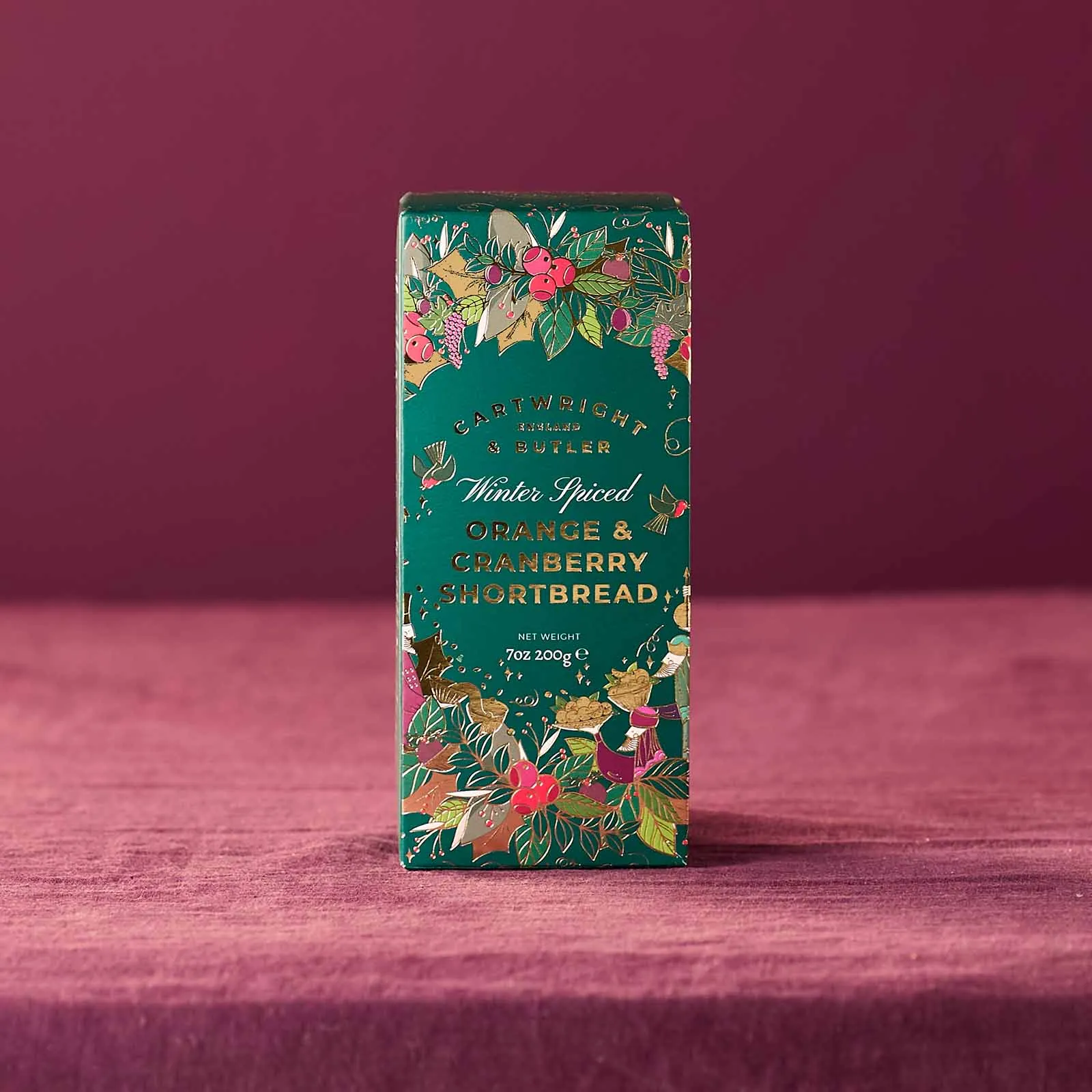 Cartwright & Butler Winter Spiced Orange & Cranberry Shortbread