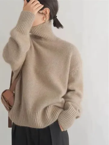 Cashmere turtleneck sweater