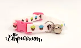 Cat Collar -Cupcakes - Pink