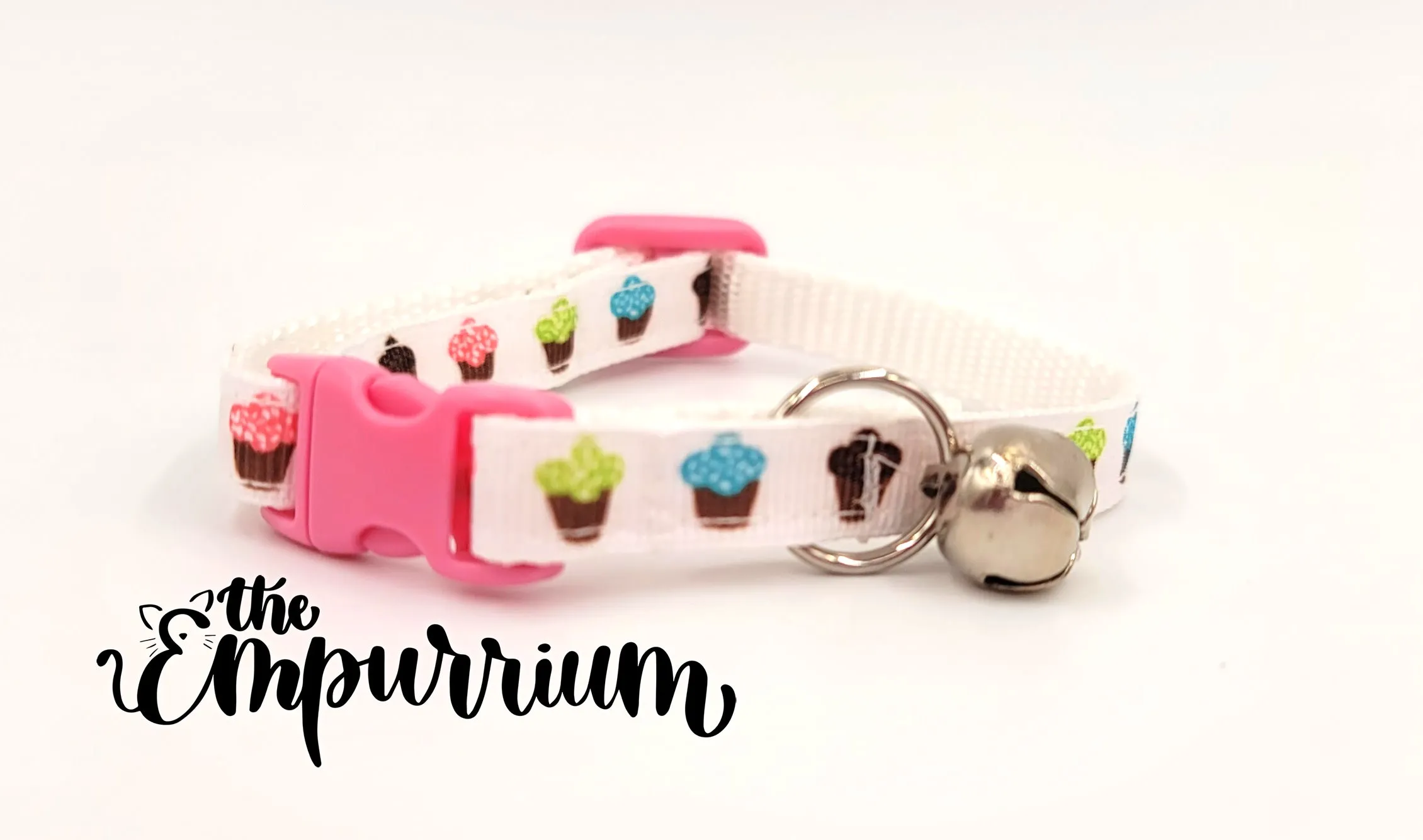 Cat Collar -Cupcakes - Pink