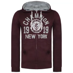 Champion Easy Fit Mens Burgundy Track Jacket