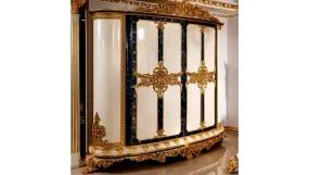 Classic European Style Modern Carving Wardrobe