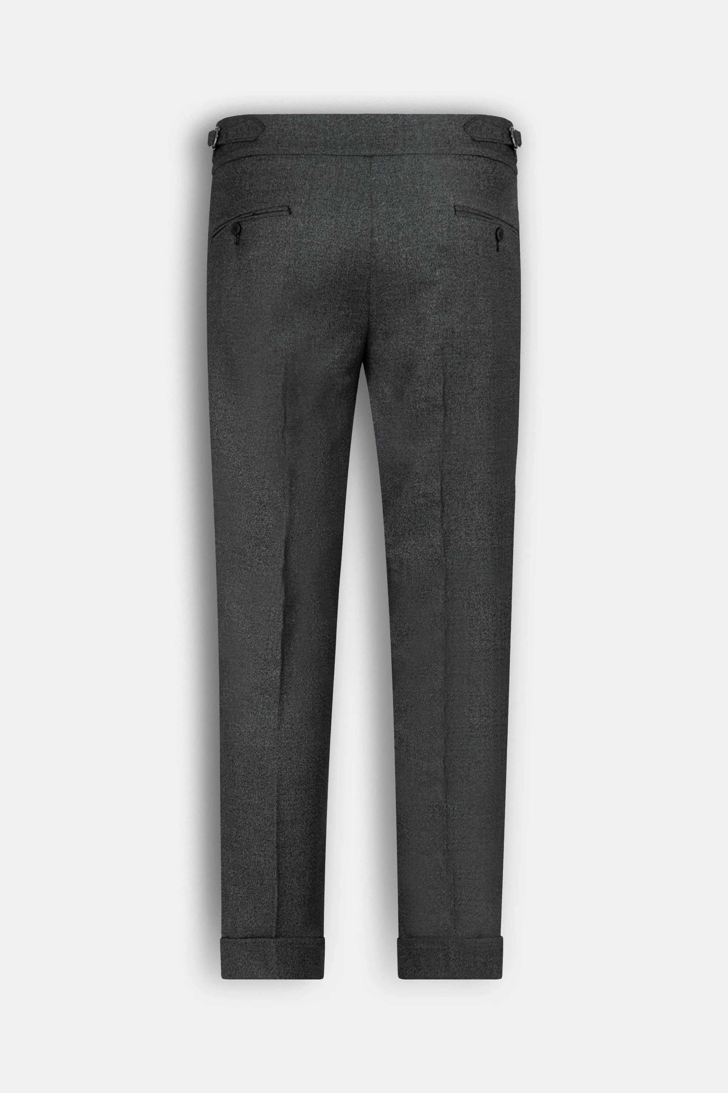 Dark Gray Italian Tailored Classic Pants