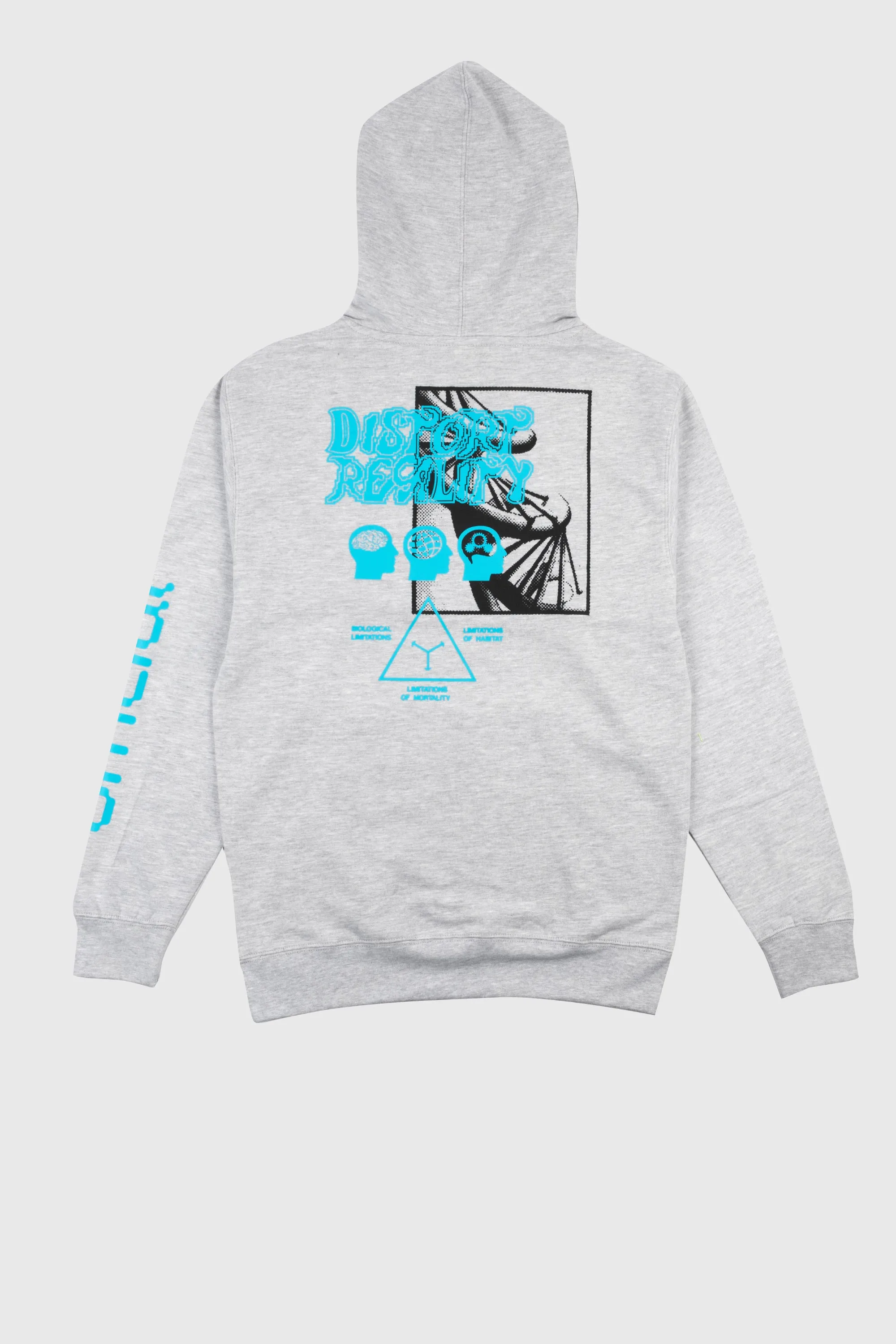 Distort Reality Hooded Sweatshirt (Heather Grey)