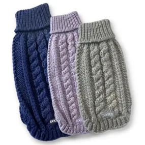 DOGUE Cable Knit Dog Jumper