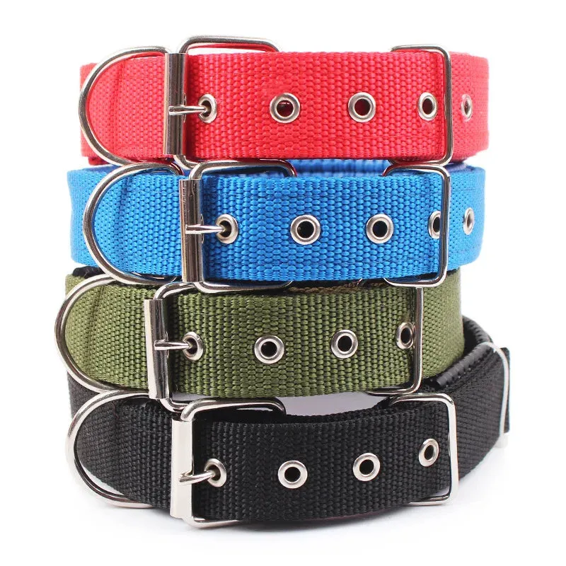 Durable Solid Nylon Dog Collar for Small, Medium, and Large Dogs – Breakaway Design