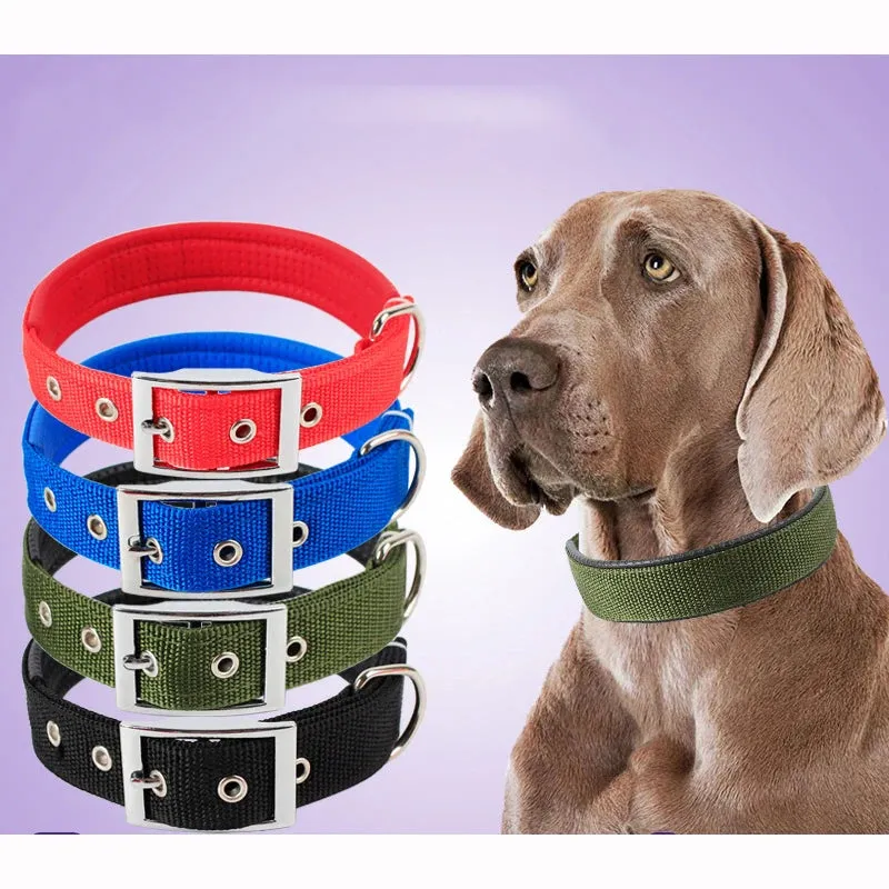 Durable Solid Nylon Dog Collar for Small, Medium, and Large Dogs – Breakaway Design