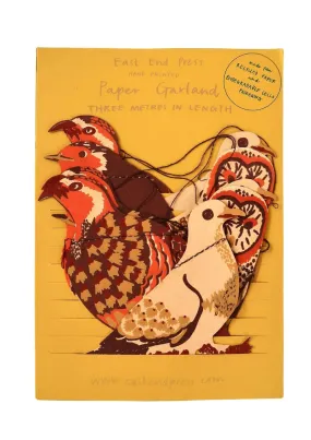 East End Press - Winter Bird Paper Garland