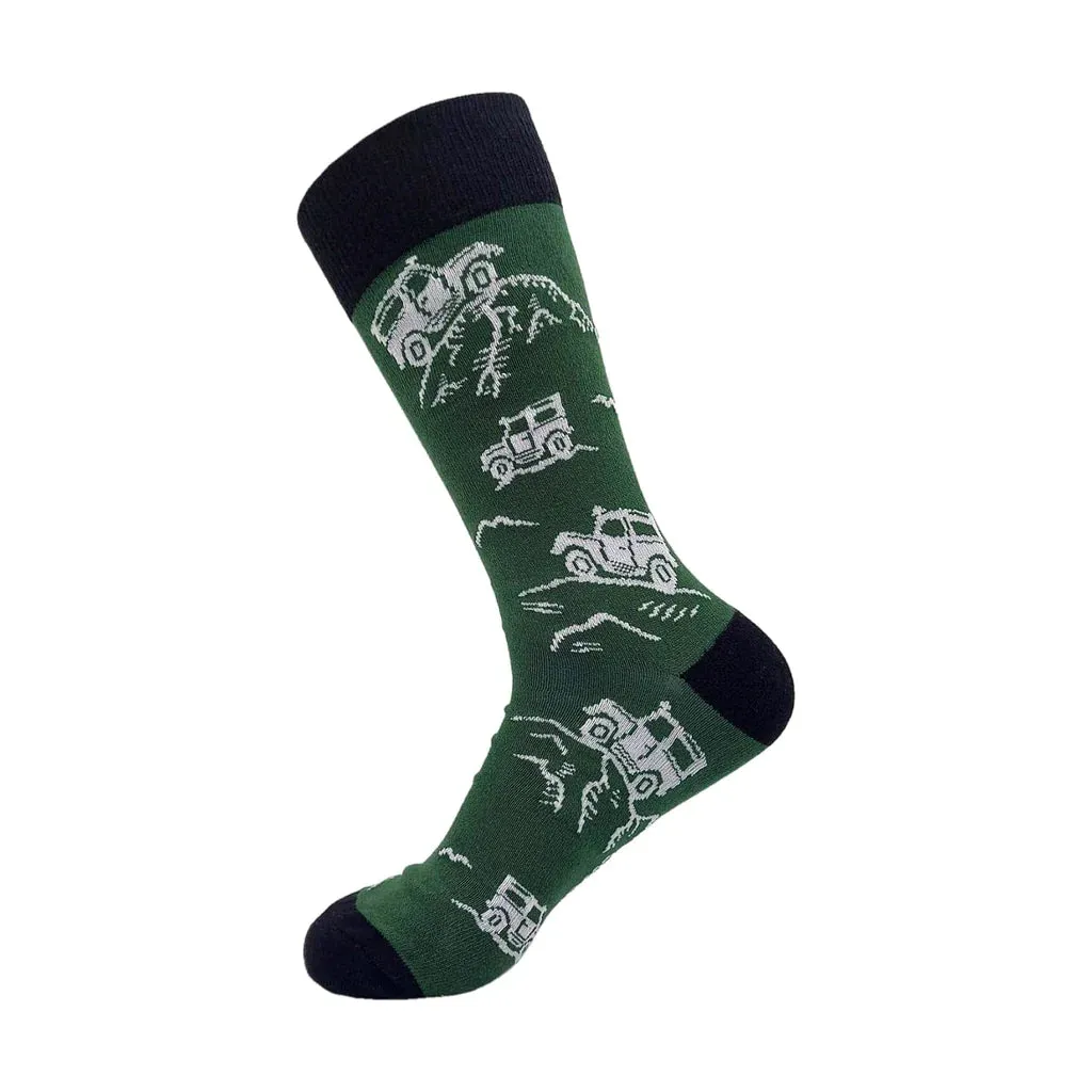 Eco Chic Eco-Friendly Landrovers Bamboo Socks
