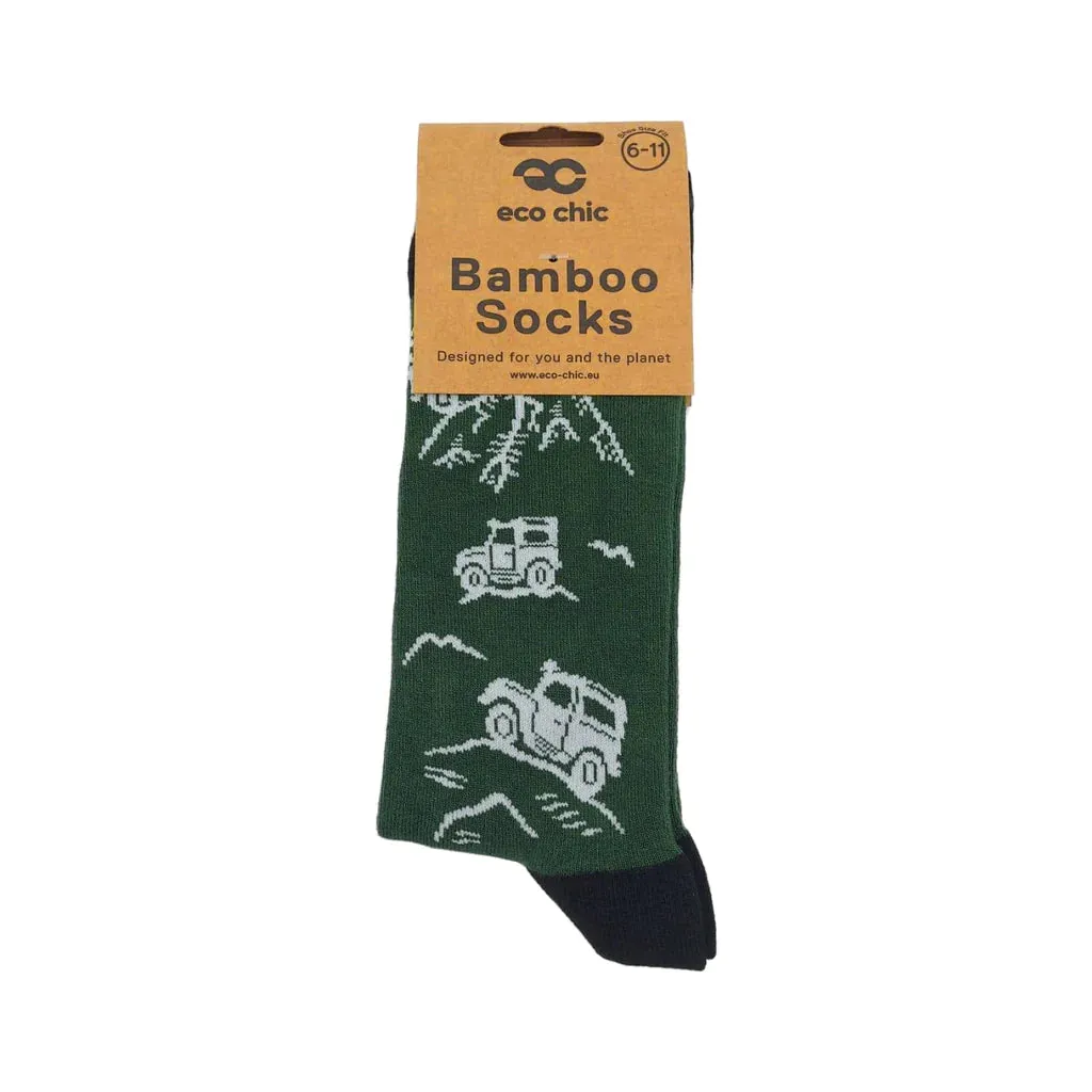 Eco Chic Eco-Friendly Landrovers Bamboo Socks