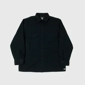 Edwin Big Shirt LS Rip Stop - Black Garment Dyed